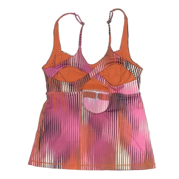 Athleta Ibiza Entwined Tankini Swimsuit Swim Top in Warm Multi Size 34B C - Picture 5 of 8